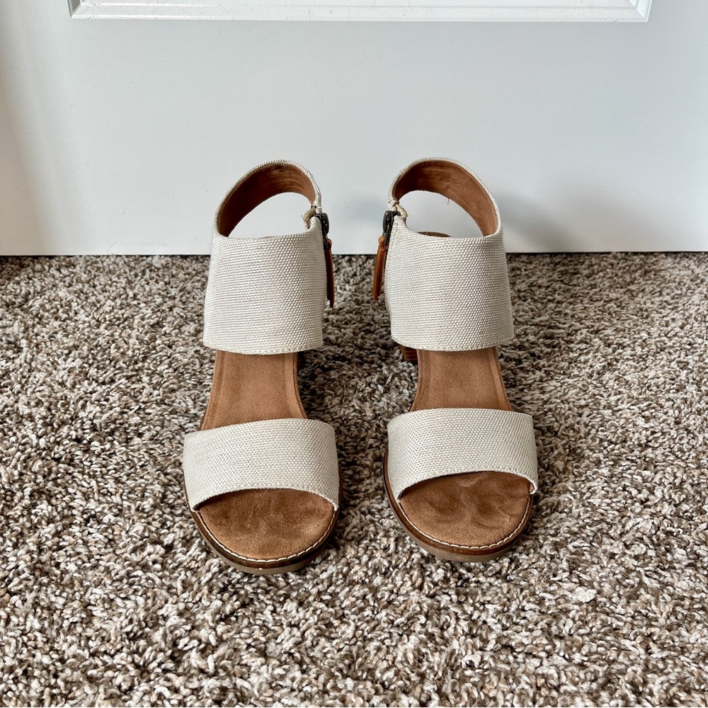 Toms Majorca Cutout Heeled Sandal 9.5